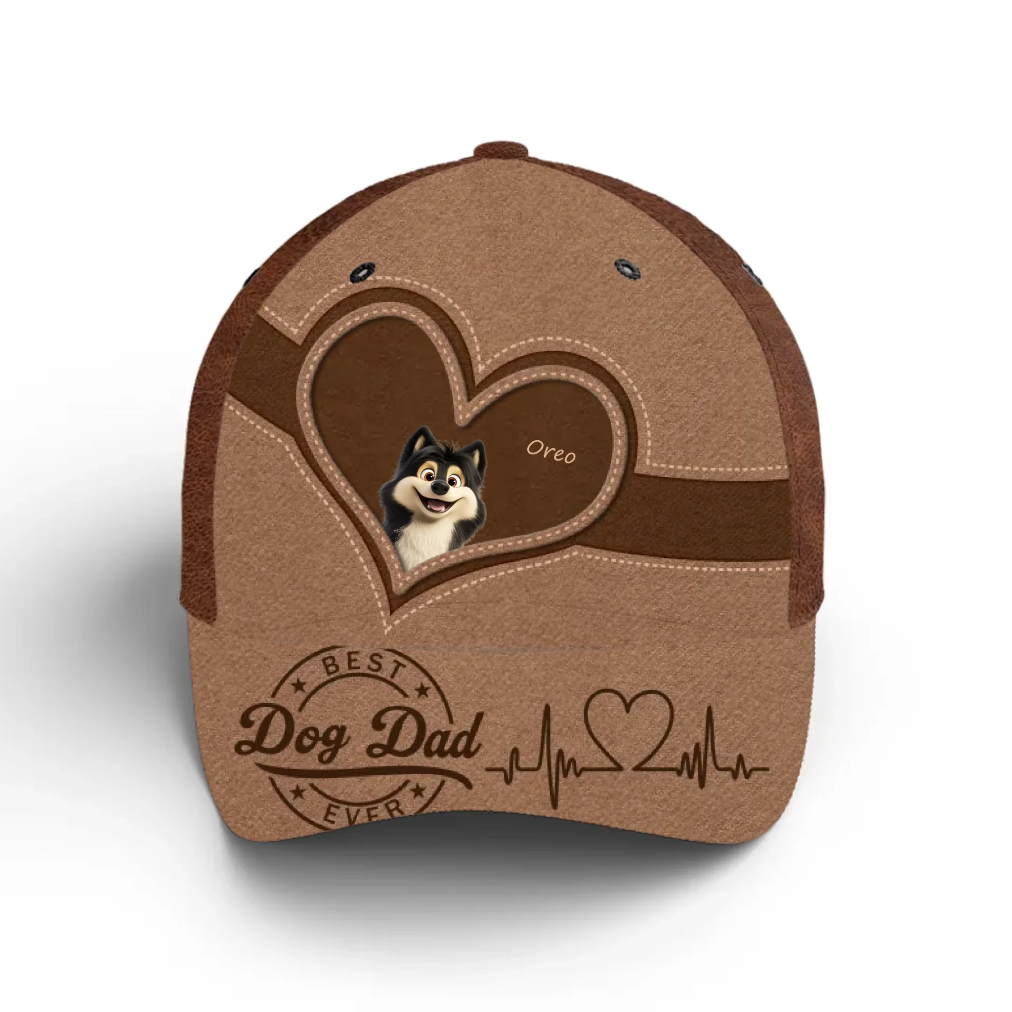 Best Dog Dad Ever - Personalized Cap, Gift For Dog Dad, Dog Lover’s Cap