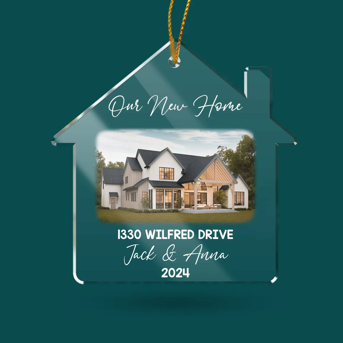 New Home Custom Photo - Personalized Acrylic Ornament