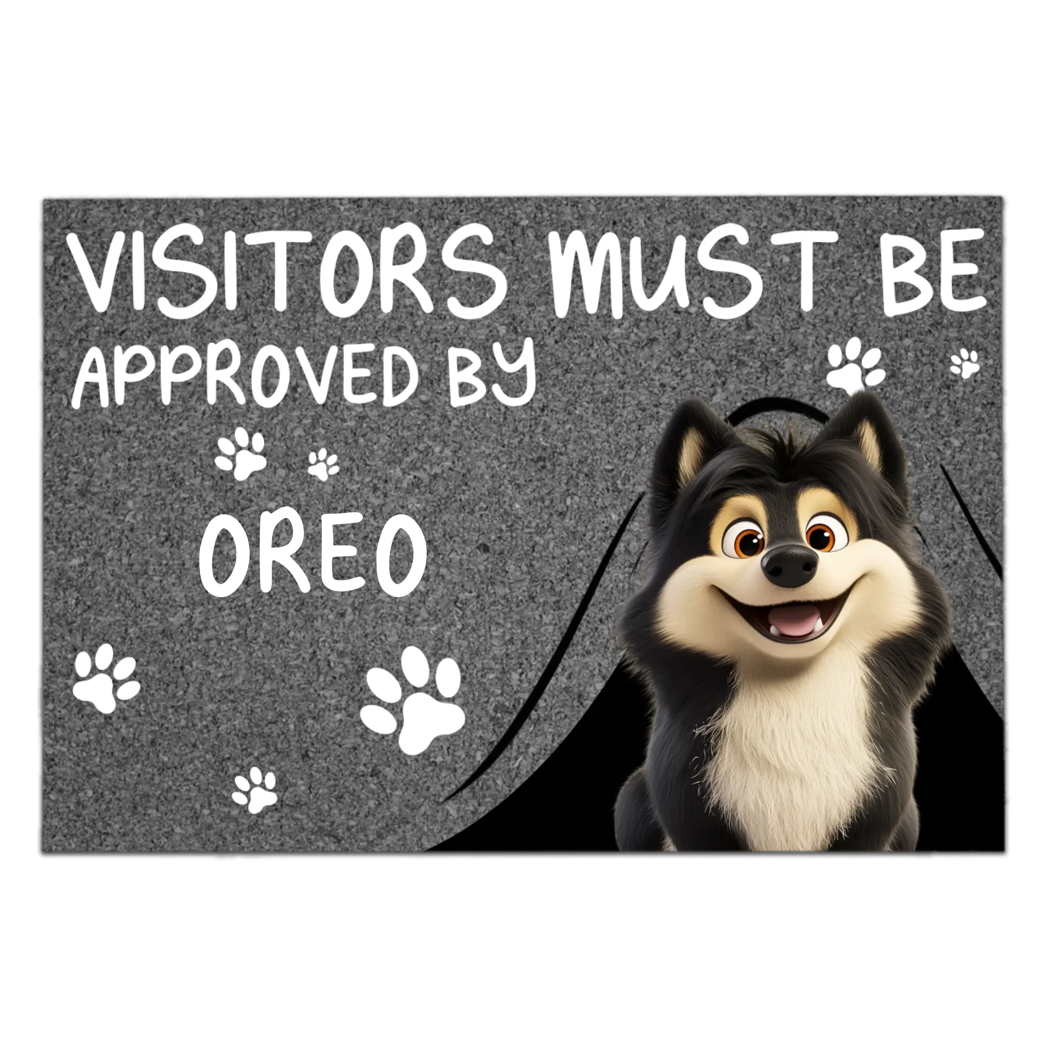 Pet Owners Visitors Must Be Approved By This Dog - Personalized Doormat, Gift For Dog Lovers, House Decor - DM694AN
