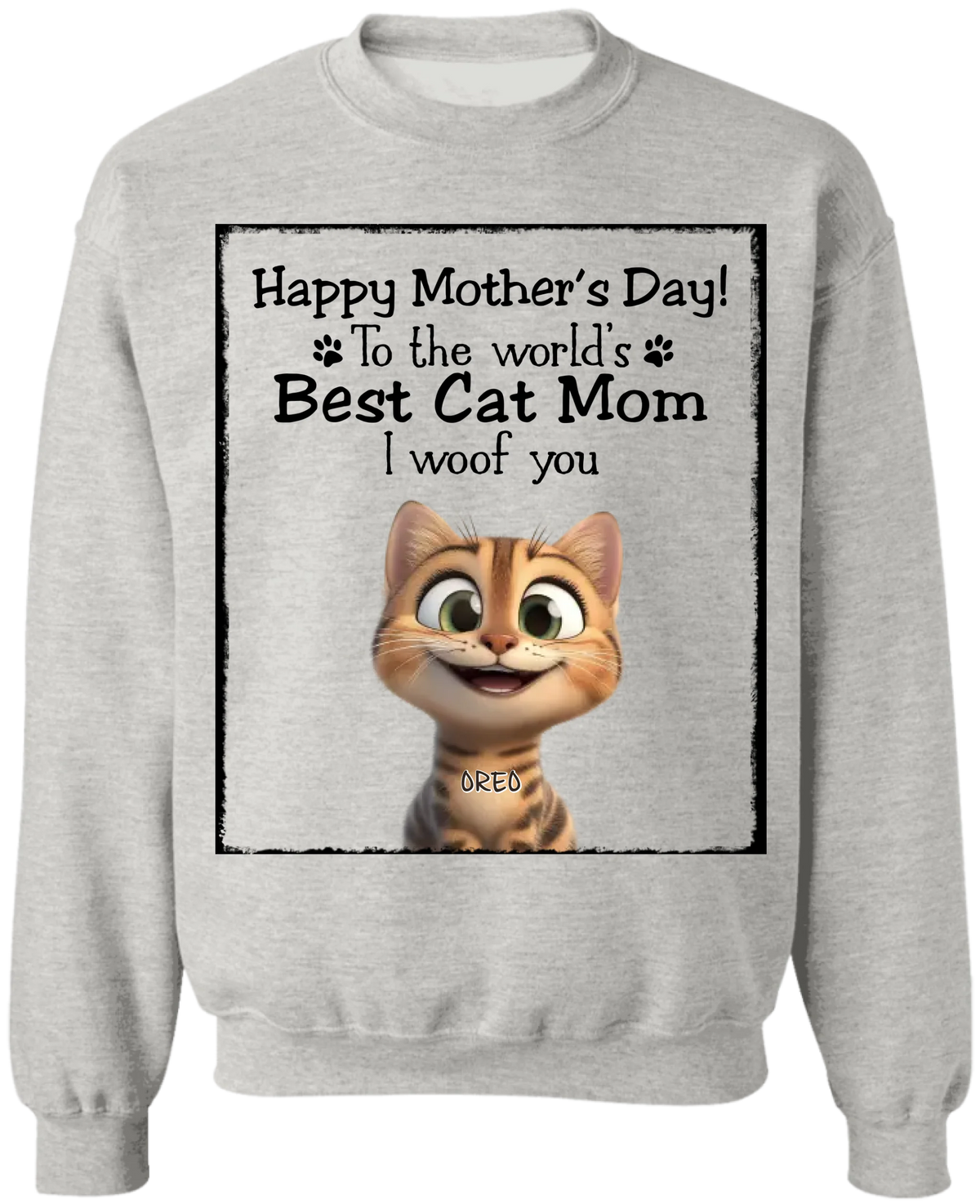 Happy Mother's Day To The Best Cat Mom - Personalized T-Shirt, Gift For Cat Lovers