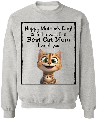 Happy Mother's Day To The Best Cat Mom - Personalized T-Shirt, Gift For Cat Lovers