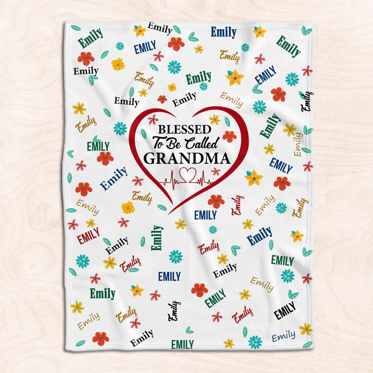Blessed To Be Called Grandma - Personalized Blanket, Gift For Mom/ Grandma, Mother’s Day Gift
