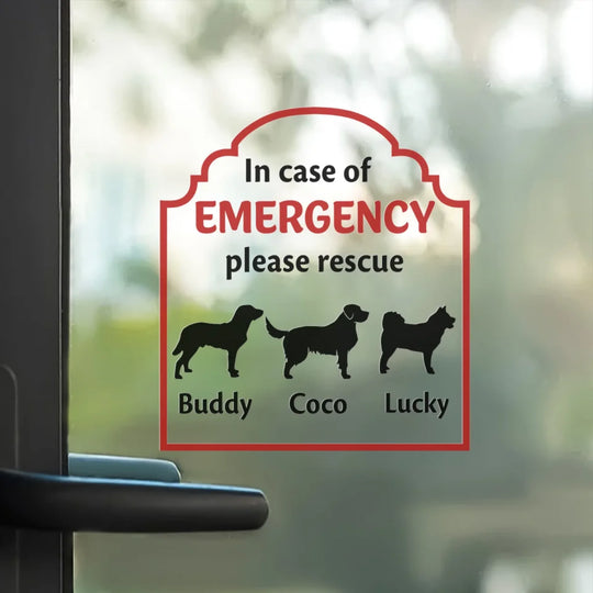 In Case of Emergency Pet Inside Rescue mk3