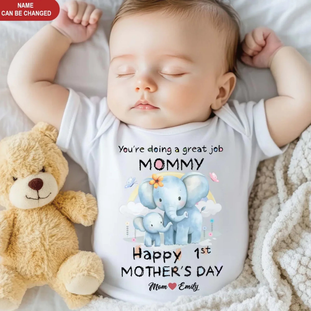 You're Doing A Great Job Mommy - Personalized Baby Onesies, Happy First Mother’s Day For Baby