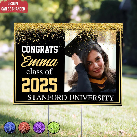 Graduation Custom Photo - Personalized Yard Sign, Grad Gift, Graduation Yard Sign