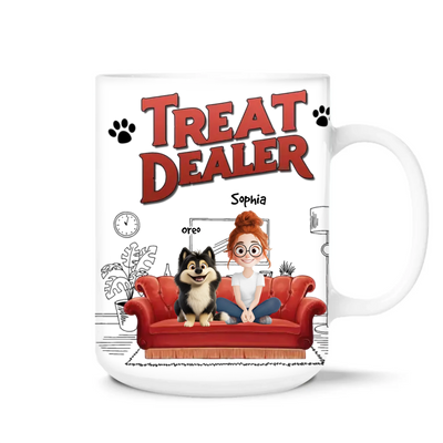 Treat Dealer Dog Parents - Personalized Mug, Gift For Dog Lovers, Dog Parents