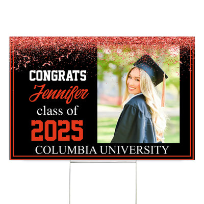 Graduation Custom Photo - Personalized Yard Sign, Grad Gift, Graduation Yard Sign