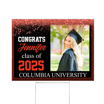 Graduation Custom Photo - Personalized Yard Sign, Grad Gift, Graduation Yard Sign