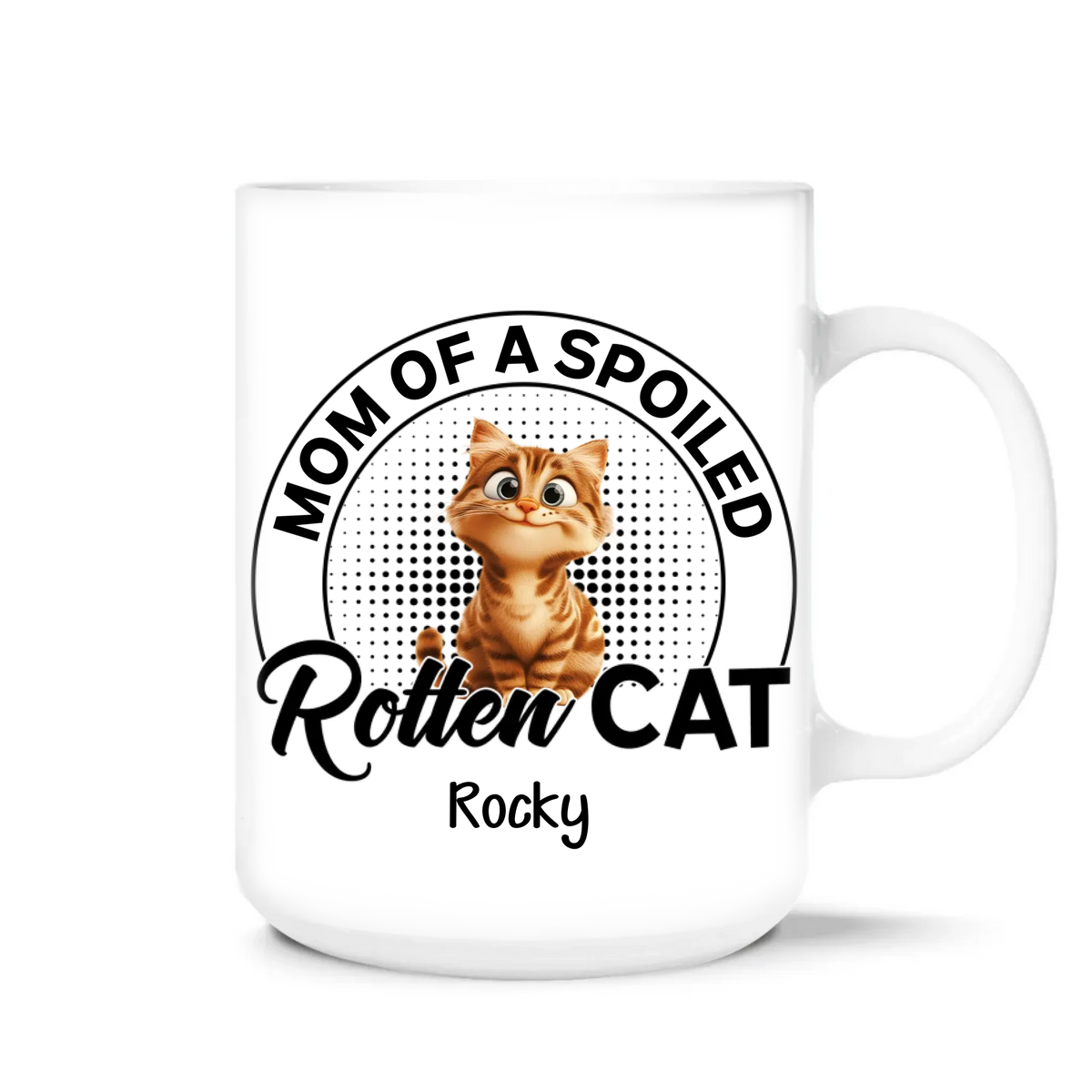 Parent Of Spoiled Rotten Cat - Personalized Mug, Gift Idea For Cat Mom/Cat Dad