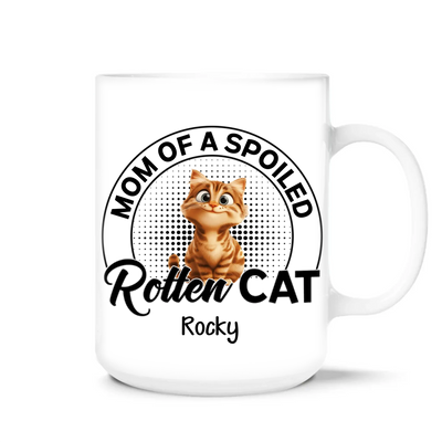 Parent Of Spoiled Rotten Cat - Personalized Mug, Gift Idea For Cat Mom/Cat Dad
