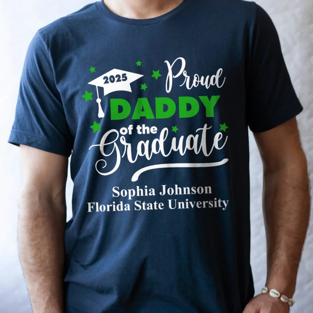 Proud Of The Graduate 2025 - Personalized T-Shirt, Gift For Family Members, Proud Dad Mom Brother Sister, Graduation Shirt