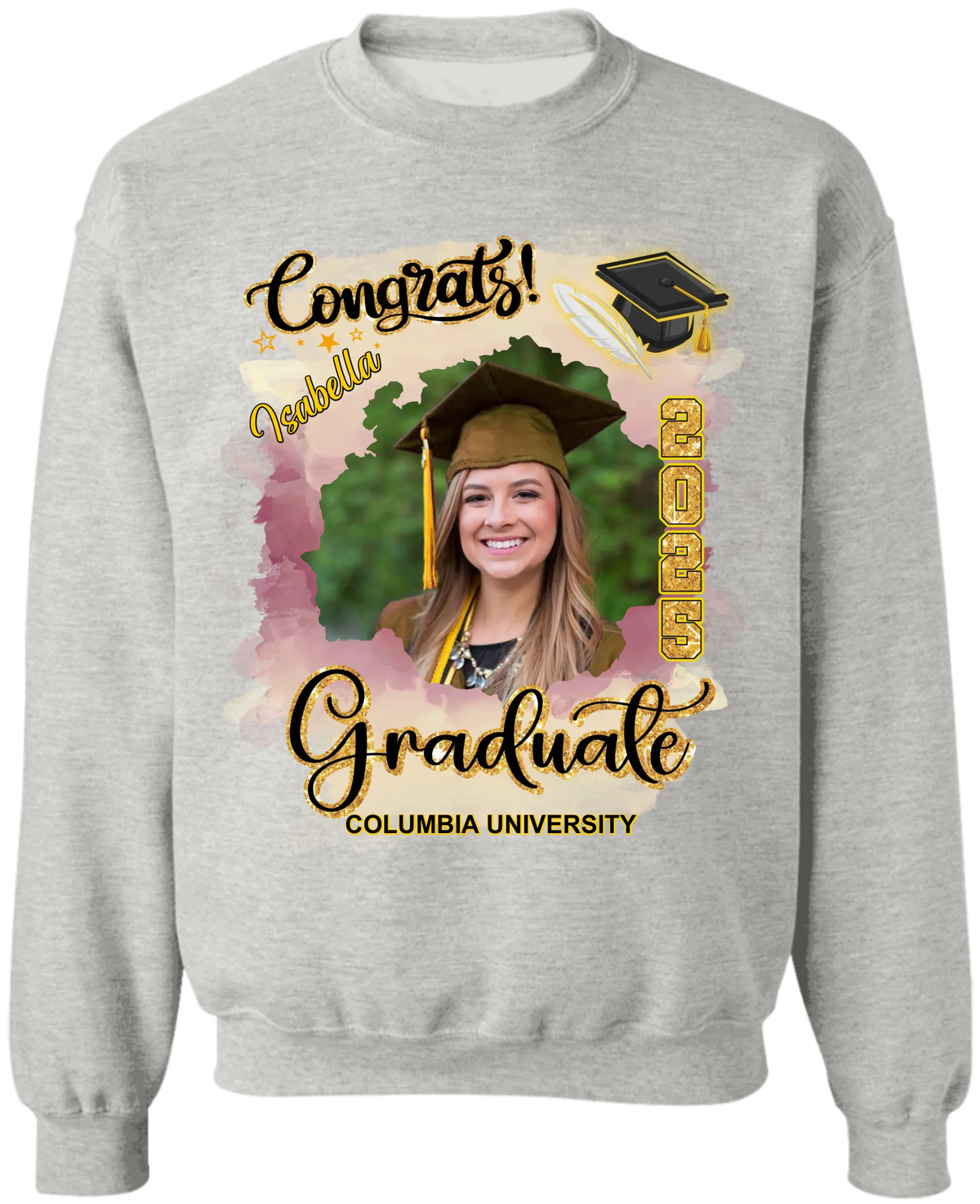 Congrats Graduate - Personalized T-Shirt, Graduation Shirt, 2025 Senior Party Uniform