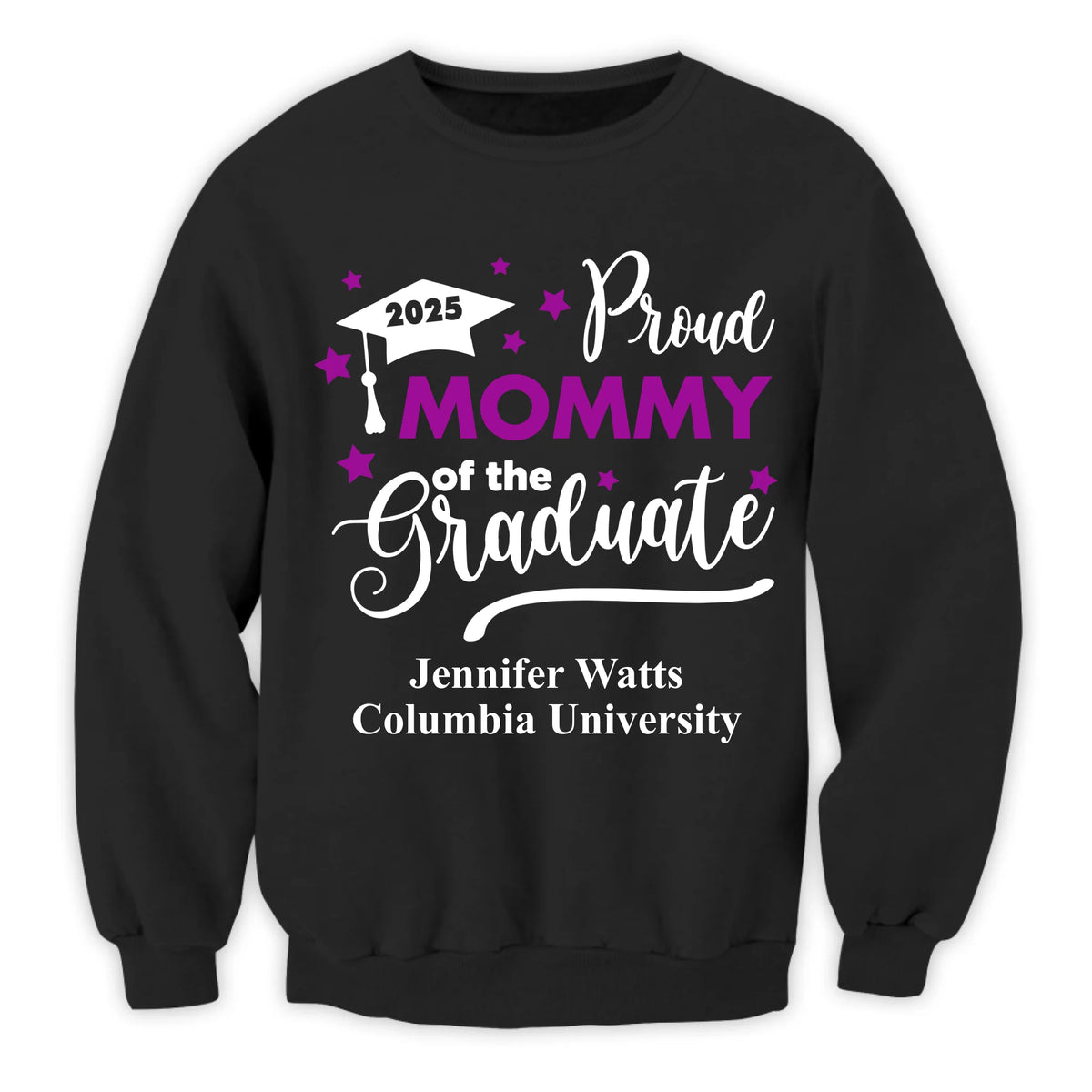 Proud Of The Graduate 2025 - Personalized T-Shirt, Gift For Family Members, Proud Dad Mom Brother Sister, Graduation Shirt