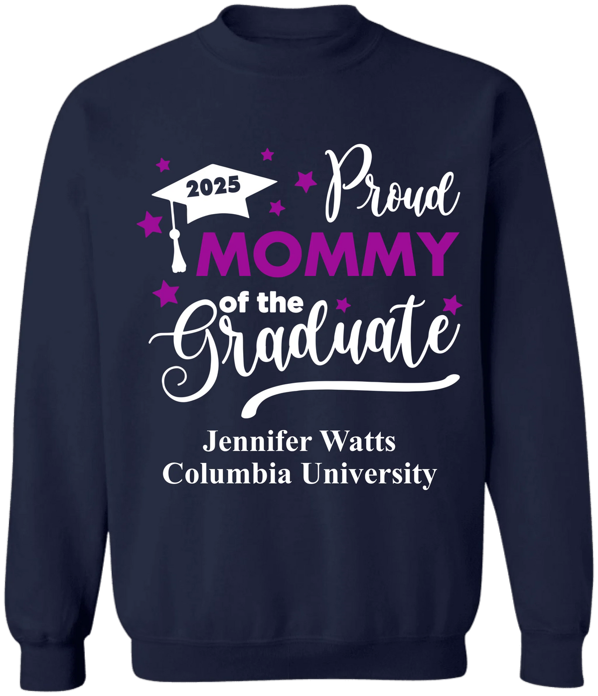 Proud Of The Graduate 2025 - Personalized T-Shirt, Gift For Family Members, Proud Dad Mom Brother Sister, Graduation Shirt