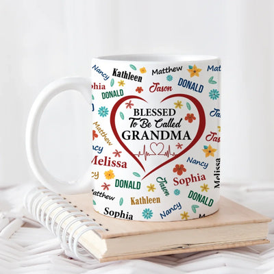 Blessed To Be Called Grandma - Personalized Mug, Gift For Grandma, Gift For Mother's Day, mothers day mug,Funny coffee mug, mug, tea mug, beer mug, personalized mug, personalized mugs, custom coffee mug,mothers day gift, mothers day, mother day gift, happy mothers day, mothers day ideas, gift for mothers day, mother's day