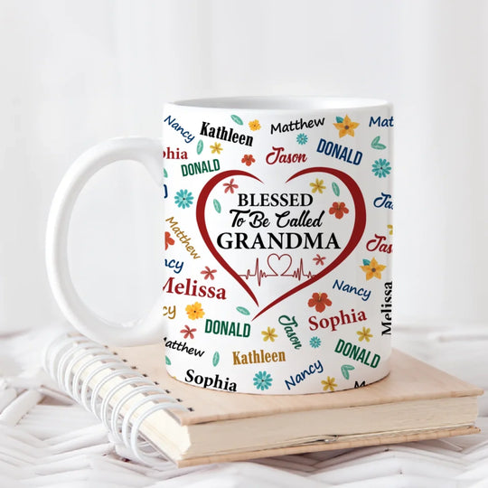 Blessed To Be Called Grandma - Personalized Mug, Gift For Grandma, Gift For Mother's Day, mothers day mug,Funny coffee mug, mug, tea mug, beer mug, personalized mug, personalized mugs, custom coffee mug,mothers day gift, mothers day, mother day gift, happy mothers day, mothers day ideas, gift for mothers day, mother's day