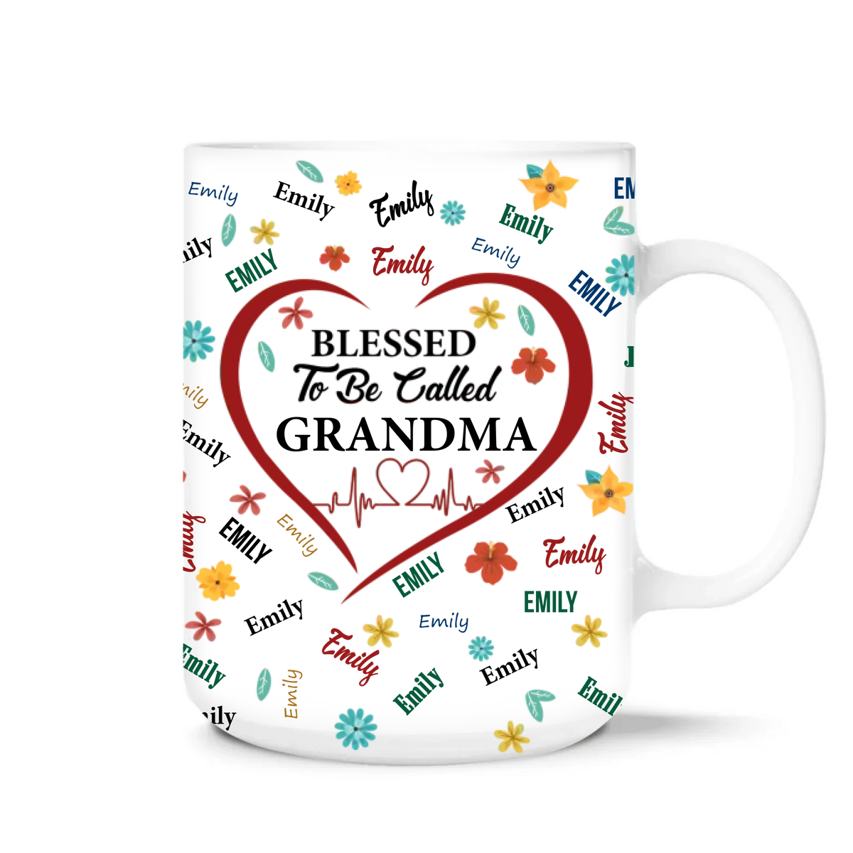 Blessed To Be Called Grandma - Personalized Mug, Gift For Grandma, Gift For Mother's Day