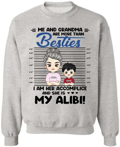 Me And Grandma Are More Than Besties - Personalized T-Shirt, Gift For Grandma, Family Shirt, Happy Mother’s Day