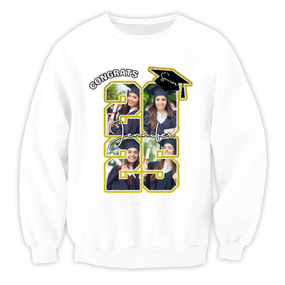 Congrats 2025 Senior - Personalized T-Shirt, Graduation Gift, Grad Party Uniform