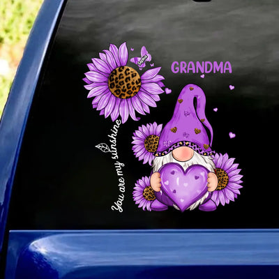 Leopard Grandma Mom Butterfly Kids - Personalized Decal, Gift For Grandma/ Mom, Leopard Grandma Decal