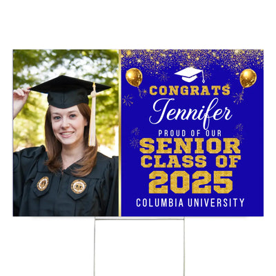Proud Of Our Senior - Personalized Yard Sign, Graduation Party Decoration, Custom Grad Gift