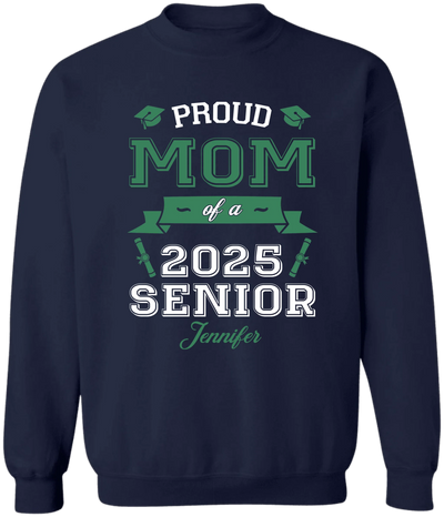 Proud Mom Of A Senior - Personalized T-Shirt, Graduation Gift For Parents, Proud Mom Graduation, Proud Dad