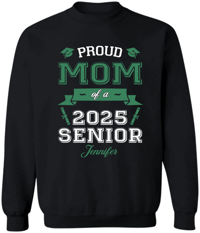Proud Mom Of A Senior - Personalized T-Shirt, Graduation Gift For Parents, Proud Mom Graduation, Proud Dad
