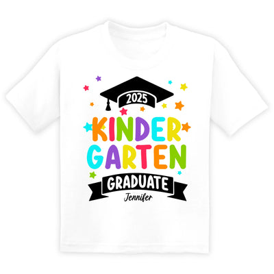 Kindergarten 2025 Graduate - Personalized T-Shirt, Pre-K Graduation Gift For Kids, 2025 Kindergarten/Pre-K Grad Shirt