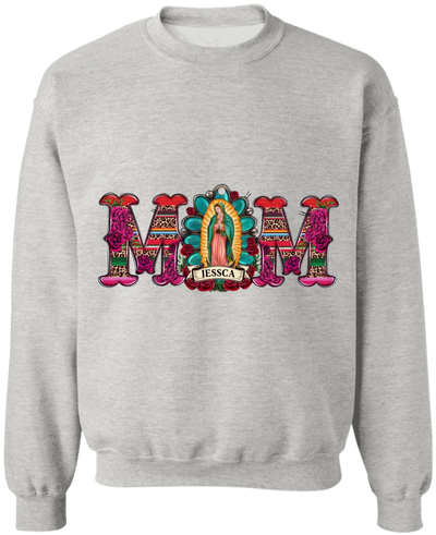 Mexican Mom with Virgen de Guadalupe - Personalized T-shirt , Mother's Day Gift