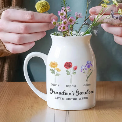 Grandma's Garden With Family Birth Flower mk4