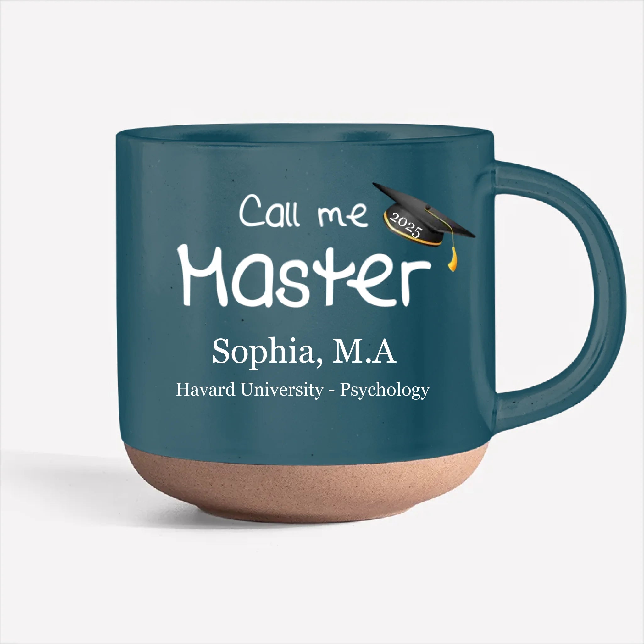 Call Me Master - Personalized Pottery Mug, Funny Graduation Gift, Clas ...