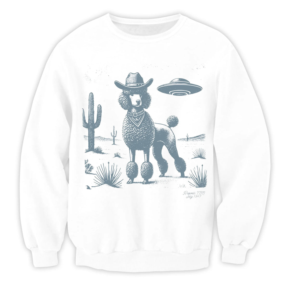 Dog Breed Vintage Shirt UFO Wester - Personalized T-Shirt, Gift For Dog Lovers