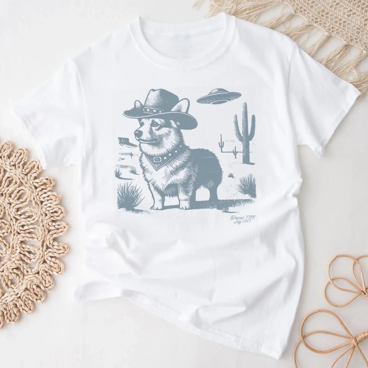 Dog Breed Vintage Shirt UFO Wester mk2