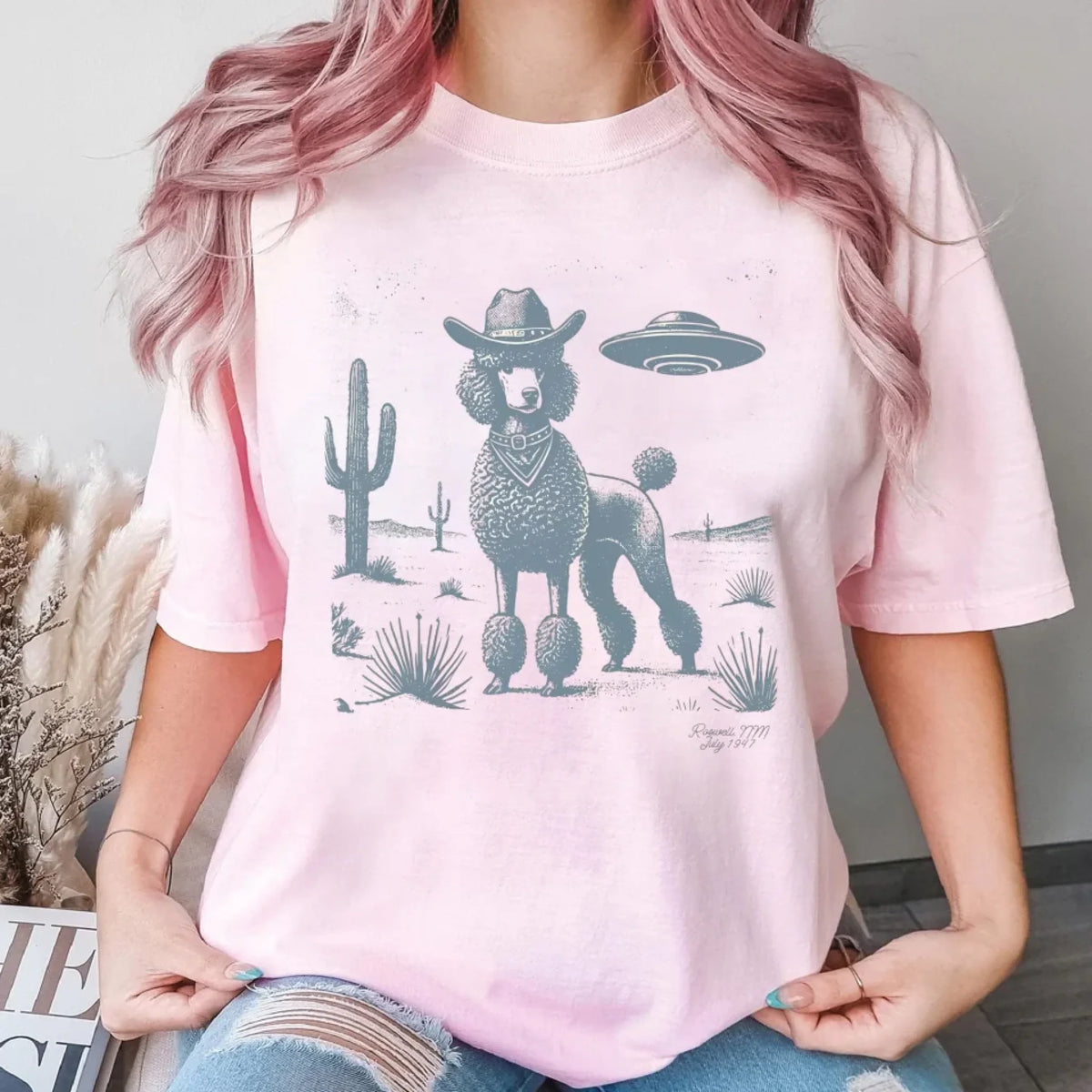 Dog Breed Vintage Shirt UFO Wester mk3