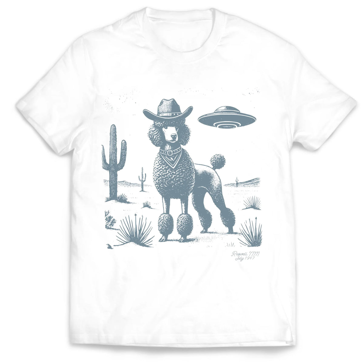 Dog Breed Vintage Shirt UFO Wester - Personalized T-Shirt, Gift For Dog Lovers