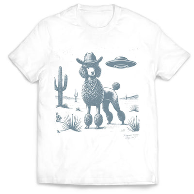 Dog Breed Vintage Shirt UFO Wester - Personalized T-Shirt, Gift For Dog Lovers