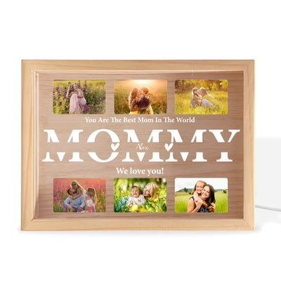 You Are The Best Mom In The World - Personalized Frame Light Box, Gift for Mom/Grandma, Mother's Day Gift