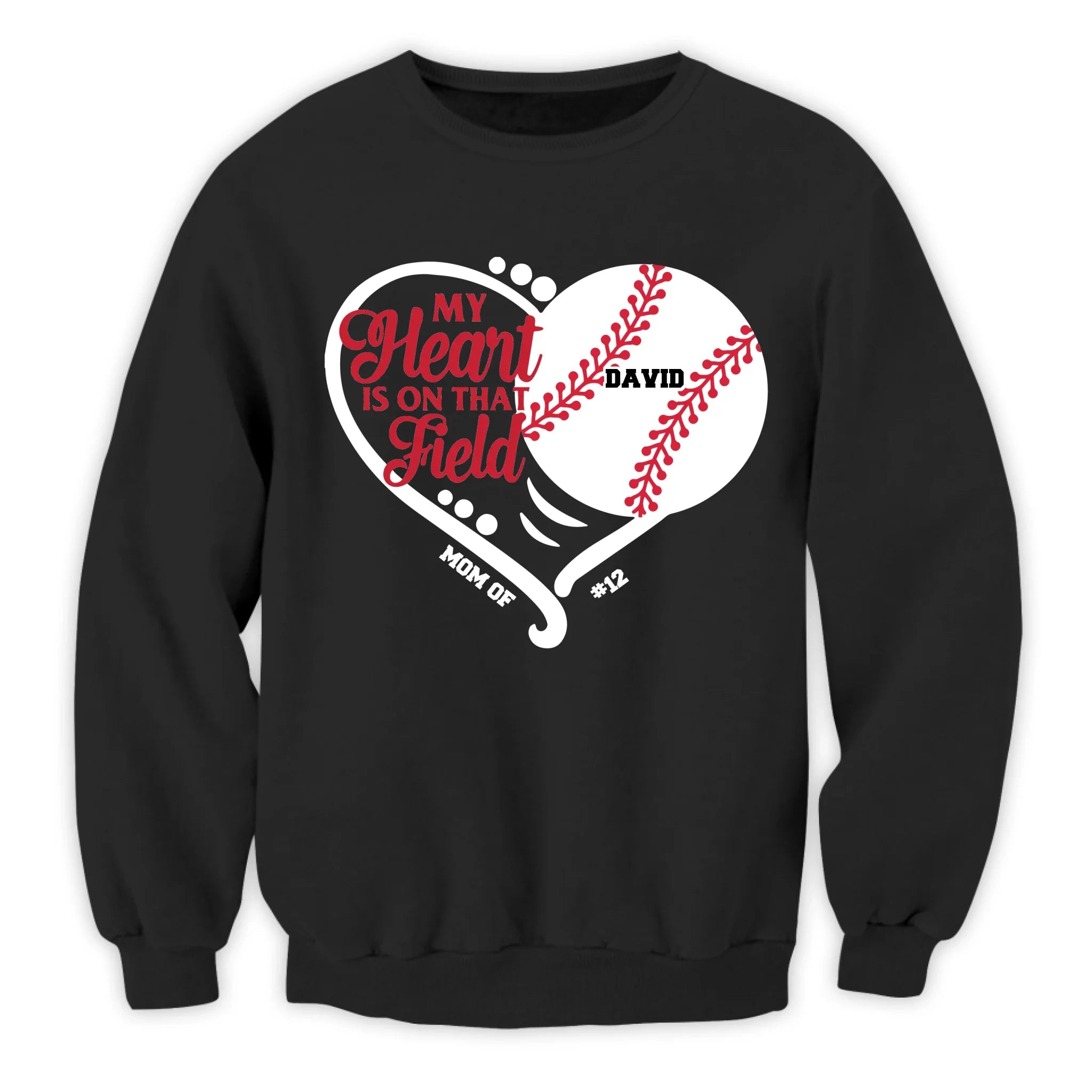 My Heart Is On That Field - Personalized T-Shirt, Gift For Sport Grandma, Sport Mom