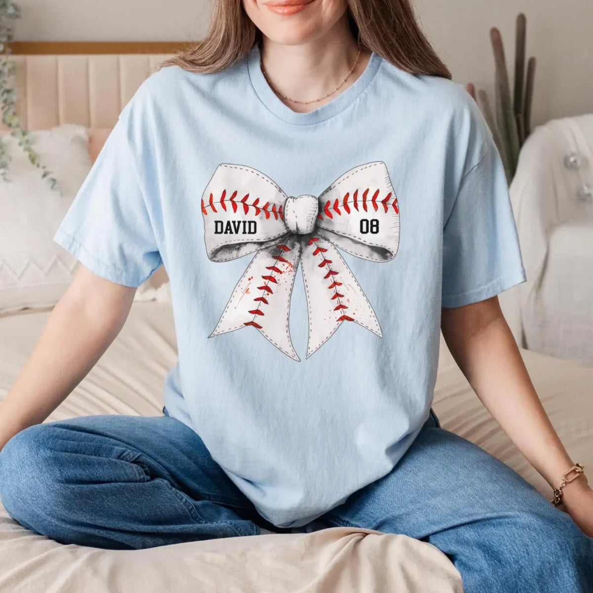 Retro Coquette Softball Bow mk 4