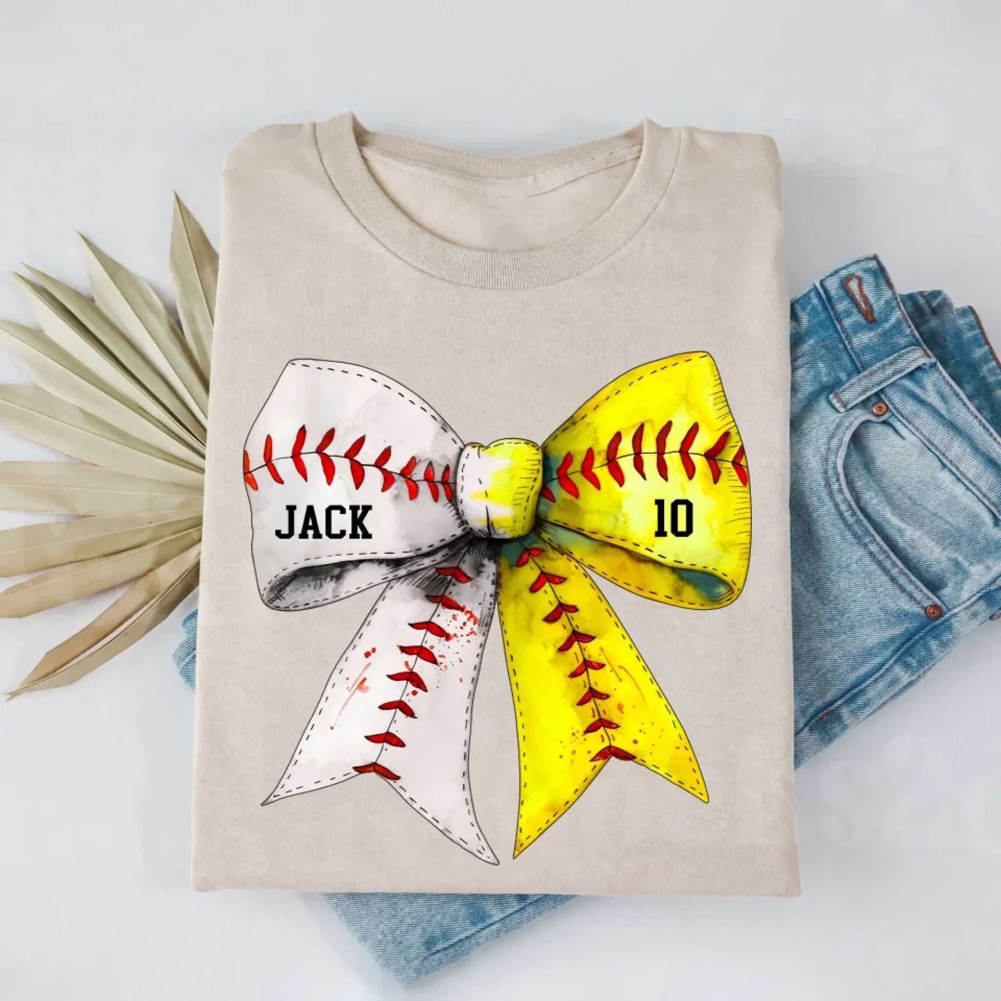 Retro Coquette Softball Bow mk 2