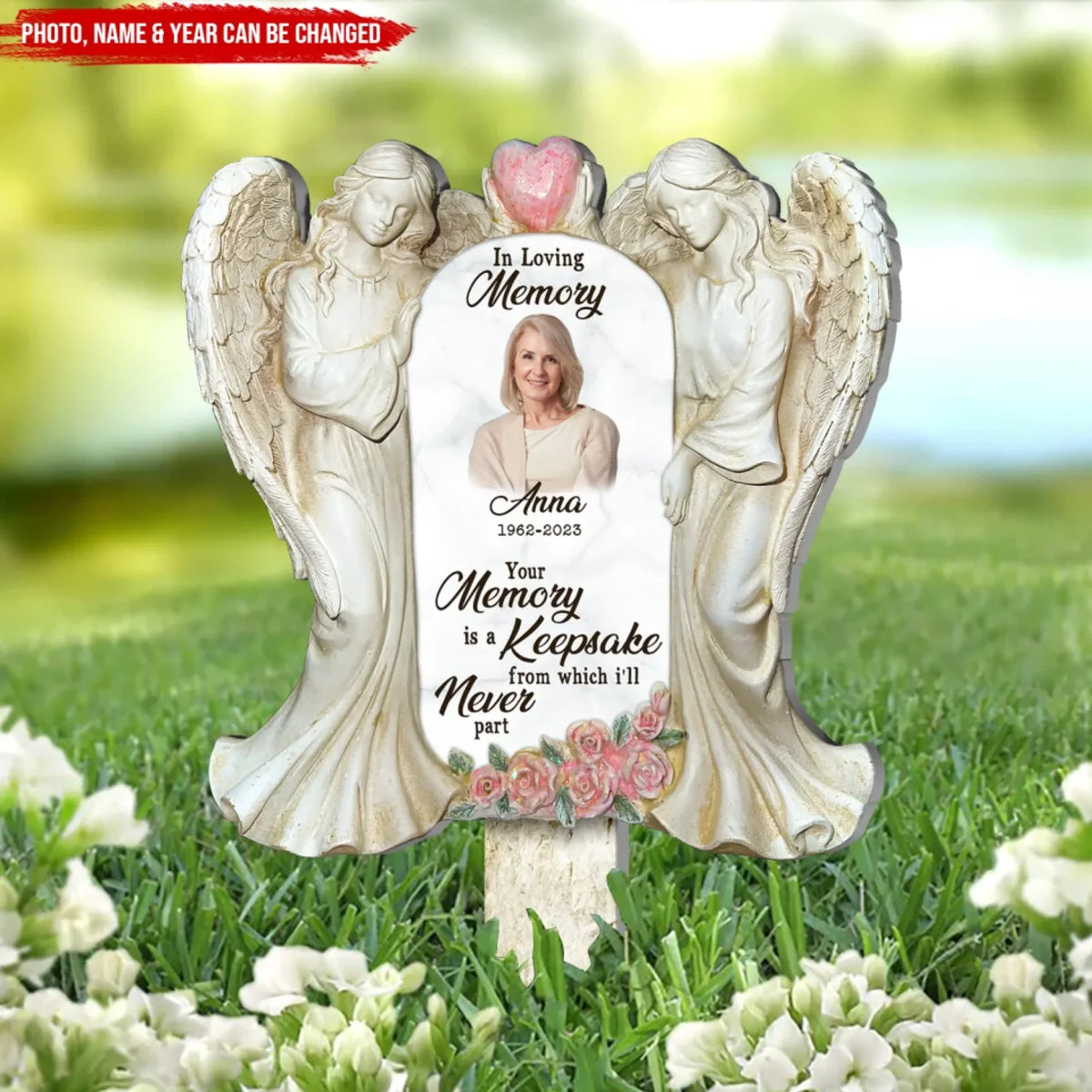 Your Memory Is A Keepsake From Which I'll Never Part - Personalized Plaque Stake, Memorial Gift