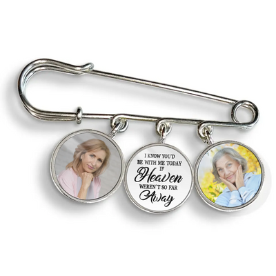 I Know You’d Be With Me - Personalized Lapel Pin, Graduation Day Memorial, Graduation Lapel Pin