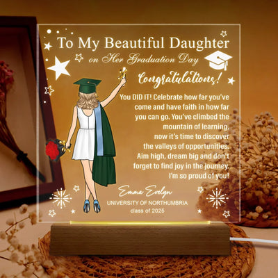 To My Beautiful Daughter On Her Graduation Day mk2