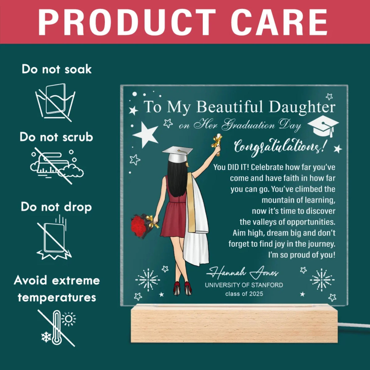 To My Beautiful Daughter On Her Graduation Day mk5