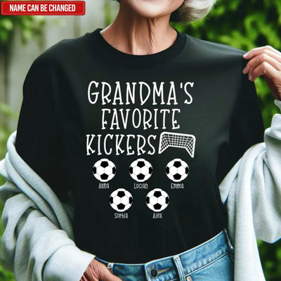Grandma's Favorite Kickers - Personalized T-shirt, Gift for Soccer Grandma/Mom