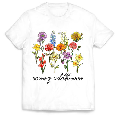 Raising Wildflowers - Personalized T-Shirt, Mommy and Kid Matching Shirt