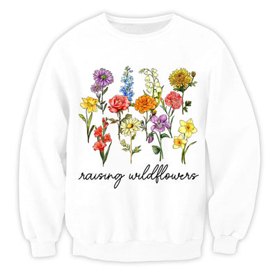 Raising Wildflowers - Personalized T-Shirt, Mommy and Kid Matching Shirt
