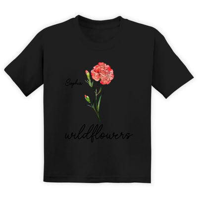 Raising Wildflowers - Personalized T-Shirt, Mommy and Kid Matching Shirt
