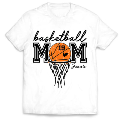 Basketball Mom - Personalized T-shirt, Gift for Basketball Mom/Dad, Basketball Gift