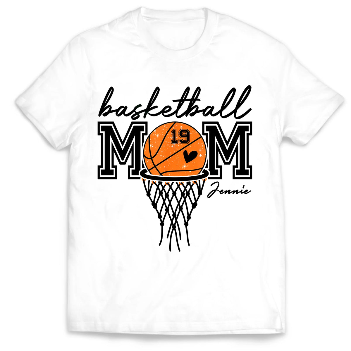 Basketball Mom - Personalized T-shirt, Gift for Basketball Mom/Dad, Basketball Gift